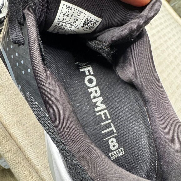 Saucony Omni 22 Mens Size 11 Black/White Running Shoes Lightweight Breathable - Picture 4 of 7